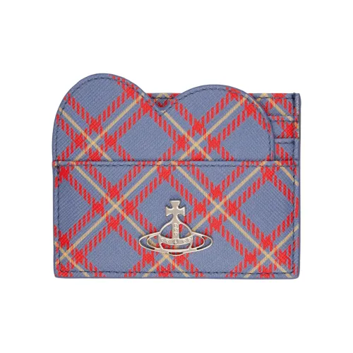 Vivienne Westwood Synthetic Leather Card Holder Women's Blue & Orange
