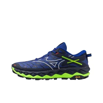 Mizuno Wave Mujin 10 Anti Slip Wear Resistant Low Top Trail Running Shoes Men's Dark Blue