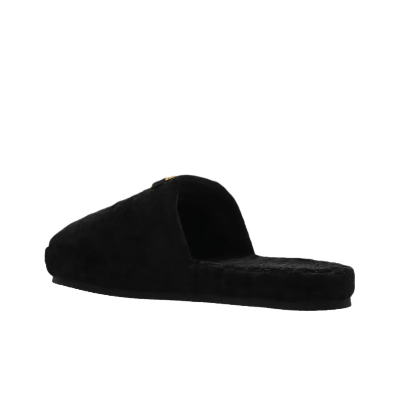 VERSACE Rubber Sole Closed Toe Slippers Men's Black-3