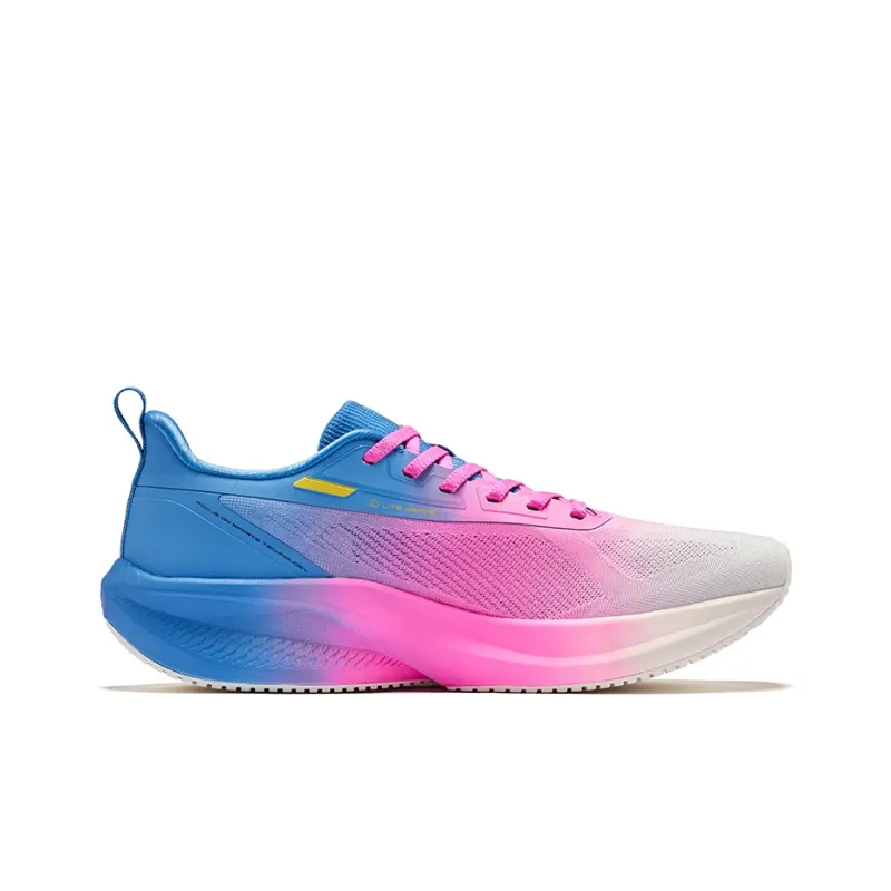 Erke Lightning 4 Cushioned Slip Resistant Breathable Low Top Casual Running Shoes Men's Blue Pink-1