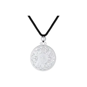 SINO GEM 999 Fine Silver Pendants Unisex