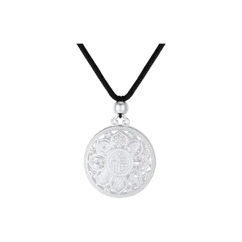 SINO GEM 999 Fine Silver Pendants Unisex
