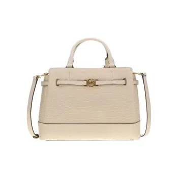 MICHAEL KORS Reed Leather Shoulder Bag, Crossbody Bag, Handbag Women's Cream White