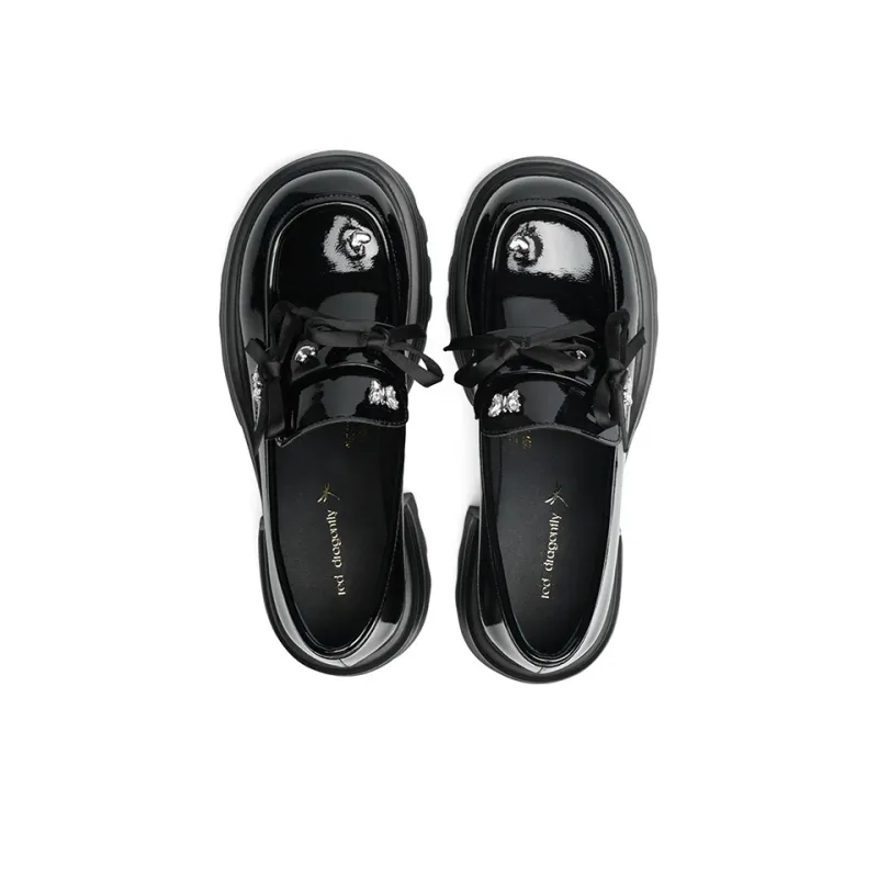 RED DRAGONFLY Loafers Women's Black-2