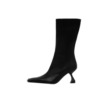 MIISTA Pearl Ankle Boots 7cm Women's Black