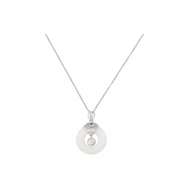 Royal Heaven's Choice Pendants White Jade Unisex-0