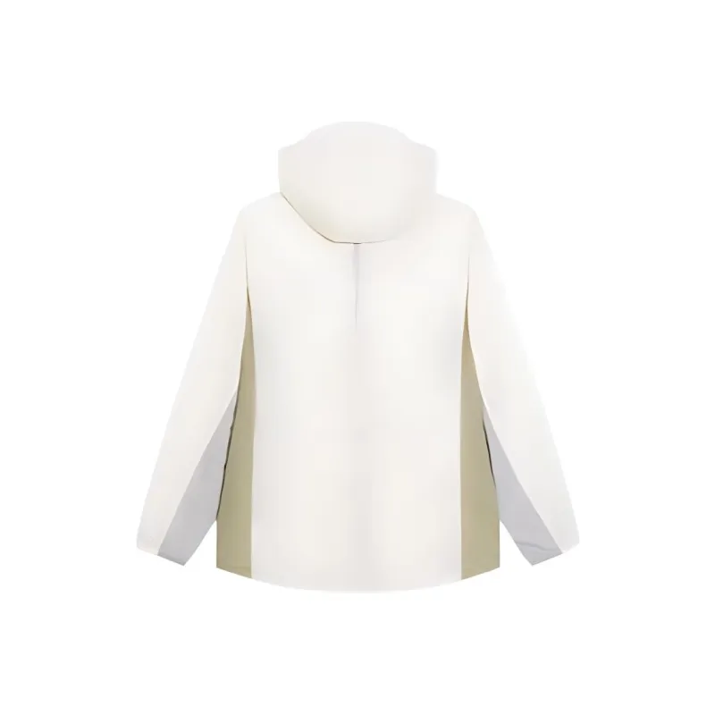 XTEP Trench Coat Unisex Bright Moon White-1
