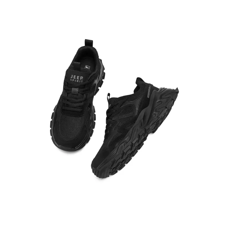 JEEP SPIRIT Chunky Sneakers Men Low Top Black-6