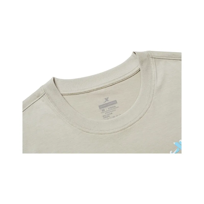 XTEP T Shirt Unisex Grab Iron Gray-2