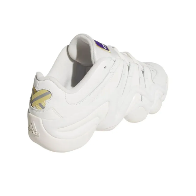 Adidas Crazy 8 Anti Slip Wear Resistant Low Top Basketball Shoes Unisex White-3