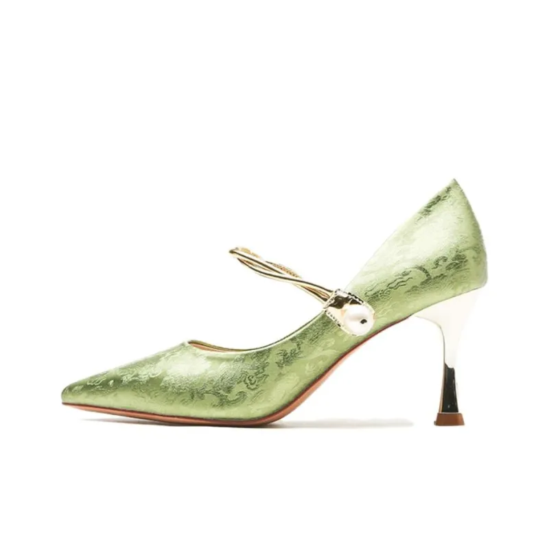 Than Than Me Slim Heel High Heels Women's-4