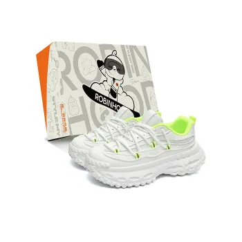 ROBINHOOD Cushioning, Slip Resistant, Abrasion Resistant, Coverage, Support Low Top Chunky Sneakers Men's Box