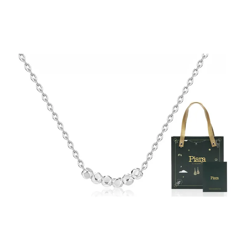 PIARA S925 Silver Collarbone Chain Women's-4