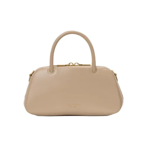 Kate Spade Cow Leather Shoulder Bag, Crossbody Bag, Handbag Mini Women's Taupe