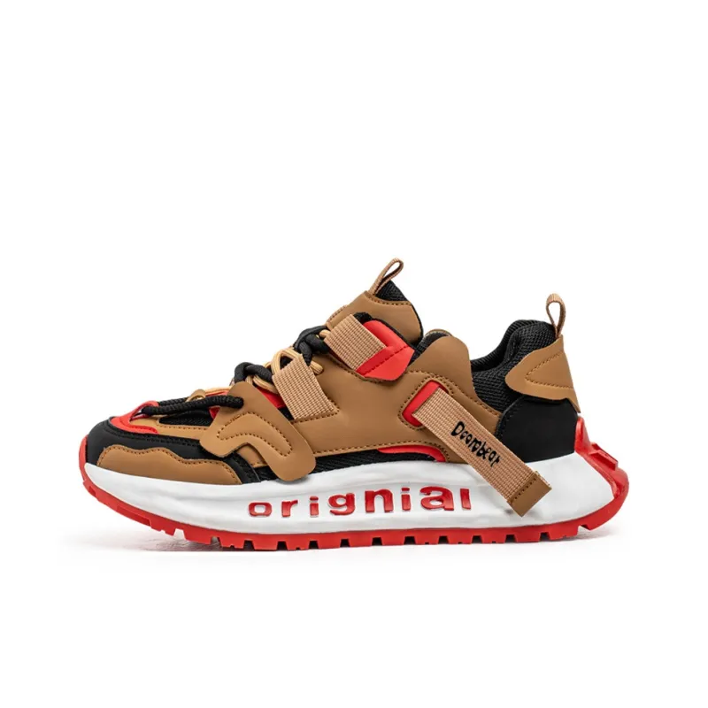 Budding Bear Slip Resistant, Abrasion Resistant, Lightweight, Height Increasing Low Top Chunky Sneakers Men's Box-5