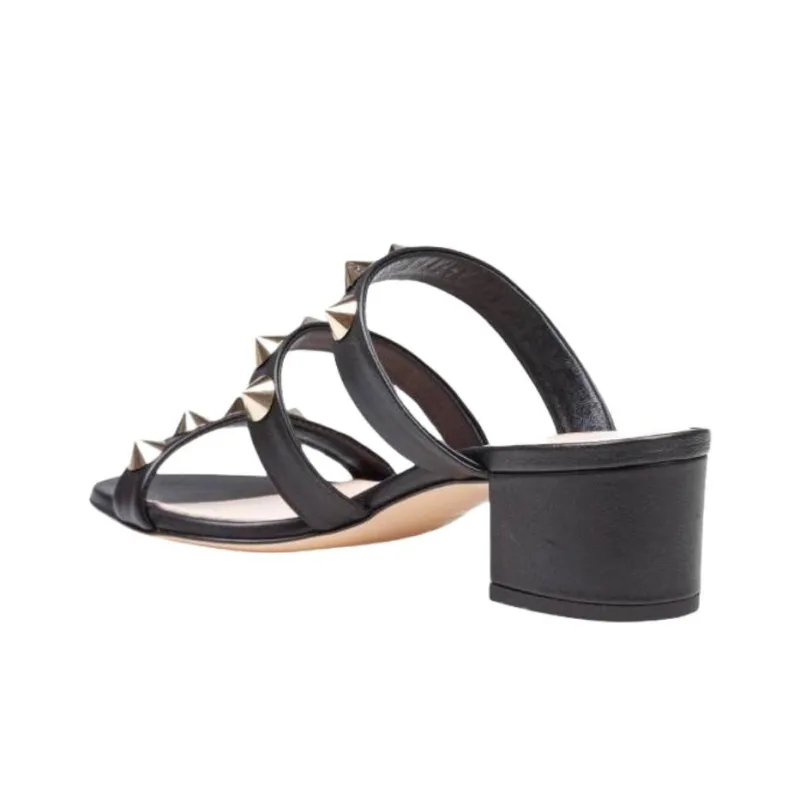 AGL Rubber Sole Abrasion Resistant Slide Slippers Women's Black-2