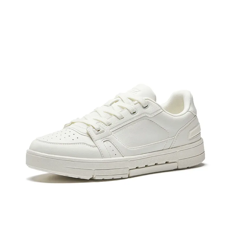 Anta Breathing Anti Slip Wear Resistant Low Top Skateboard Shoes Women's White-1
