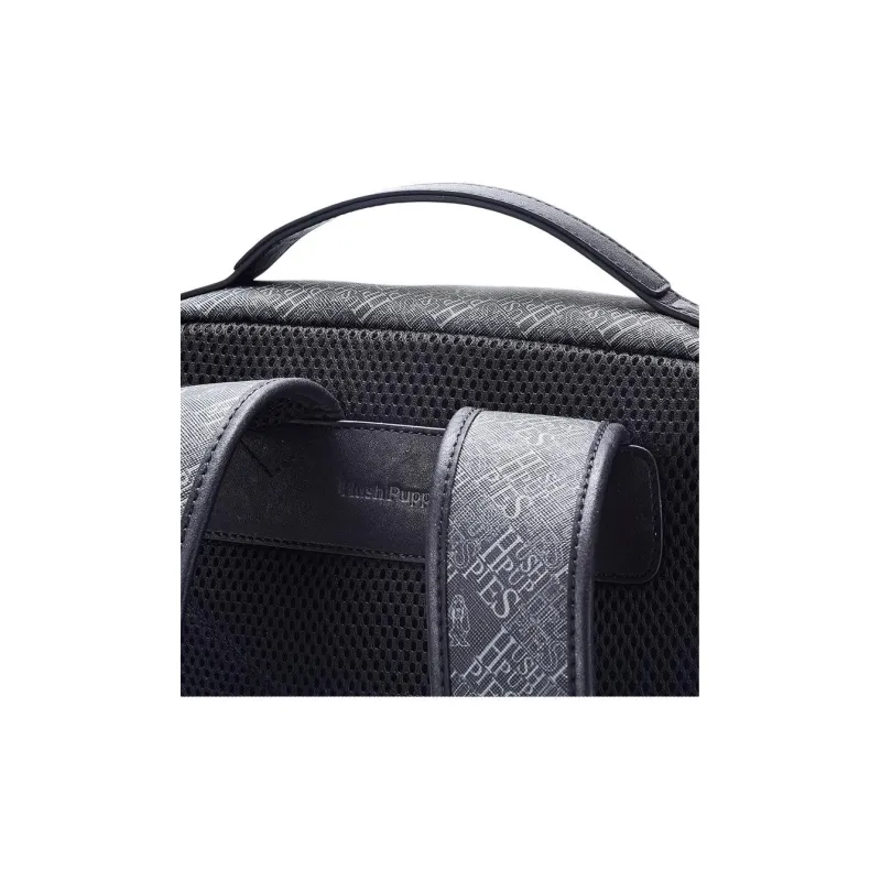 Hush Puppies PVC Polyvinyl Chloride Backpack Medium Size Men's Black-5