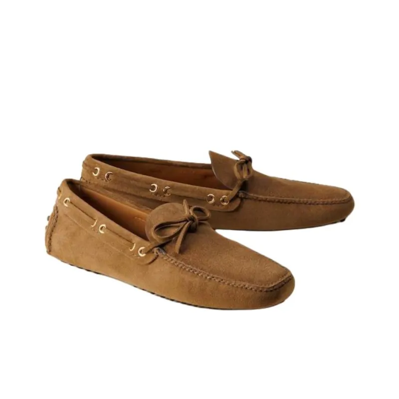 Car Shoe Gommino Loafers Men's Light Brown-2