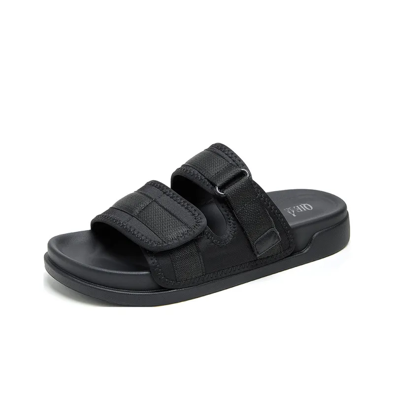 QIE Slide Slippers Men Black-1