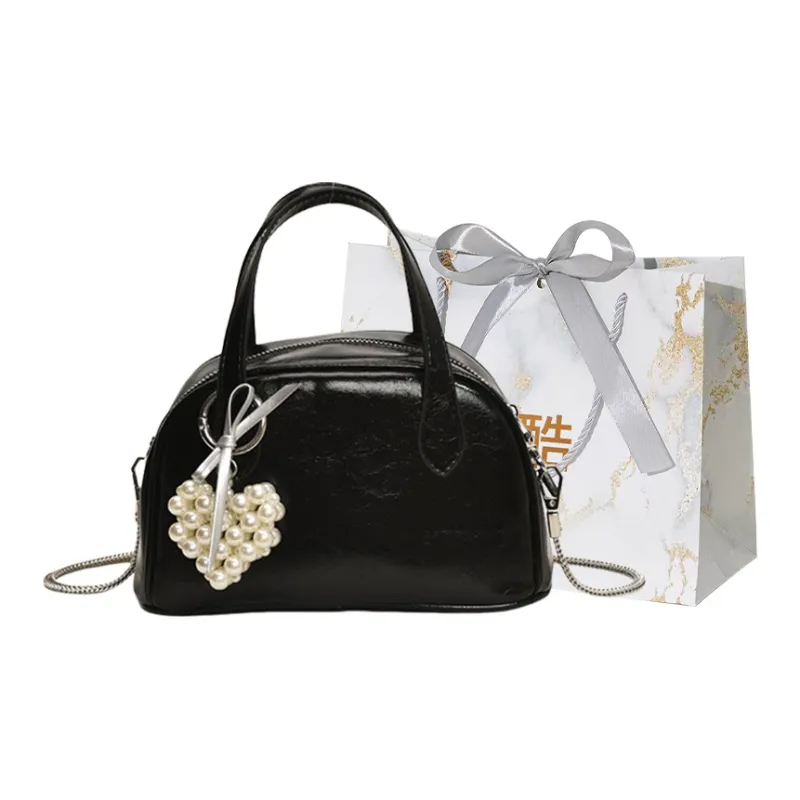 Cool PU One Shoulder Handbags Women's White/Pink/Black-8