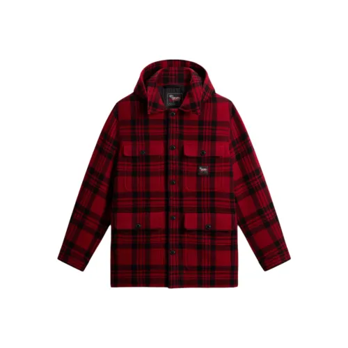 WOOLRICH X Todd Snyder Removable Hood Check Jacket