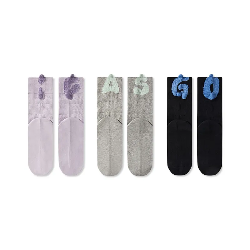 JIAZINI Mid Calf Socks Women's 3 Pack-5
