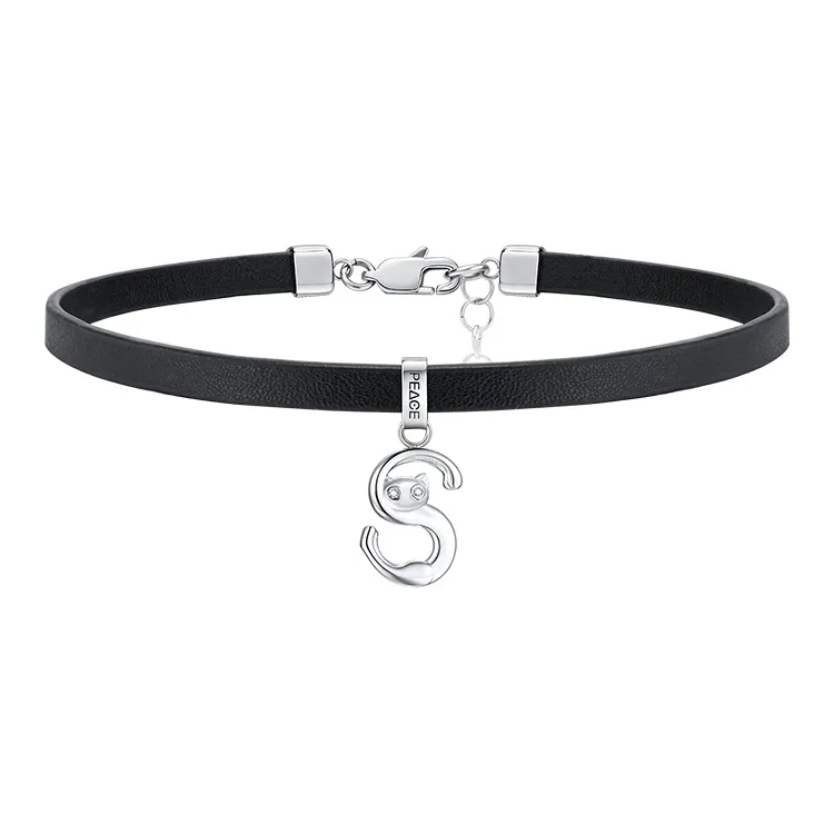PEACE & CAT Titanium Steel Necklaces Women's-22