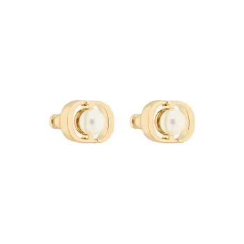 DIOR Metal Earrings Unisex Gold