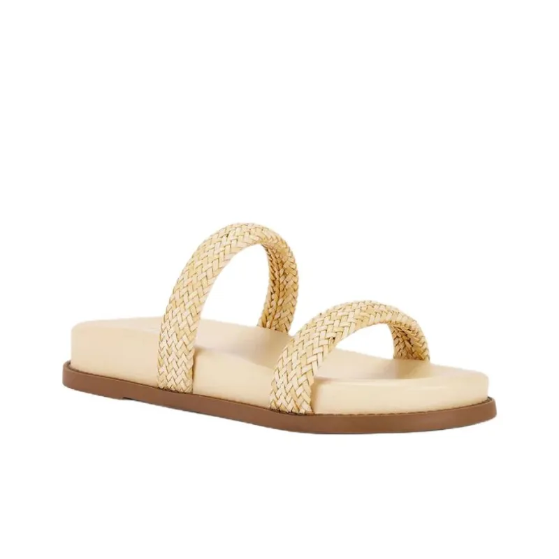 Schutz Slide Slippers Women's Beige-2