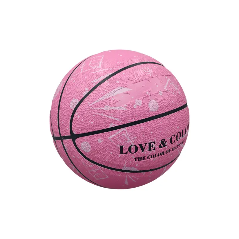SIPAKESPORT PU Basketball Pink Size 6 Ball/Size 7 Ball Street Competition Unisex-3