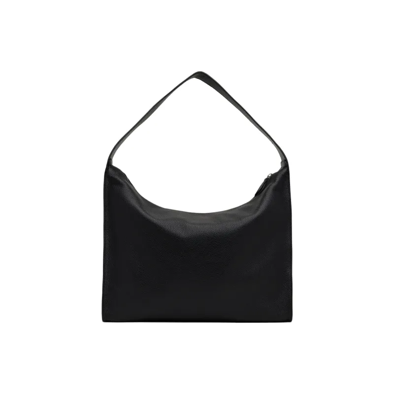 NOTHING WRITTEN Leather Shoulder Bag Regular Women's Black-0