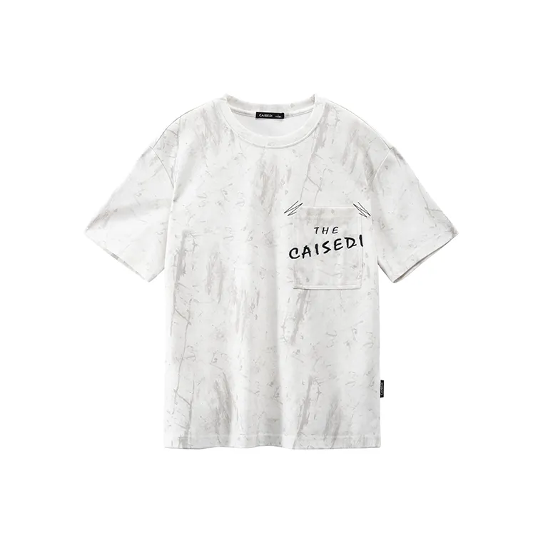 CAISEDI T Shirts Men White-0