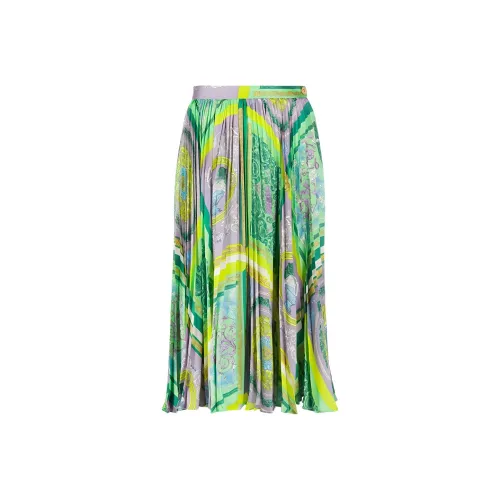 VERSACE Casual Long Skirts Women's Green