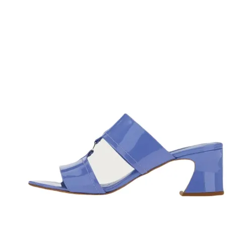 FERRAGAMO Slip Resistant Slide Slippers Women's Blue