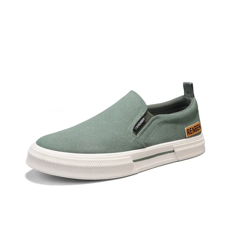 RENBEN Breathable And Lightweight Low Top Canvas Shoes Men's-14