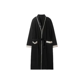GRACE TOPIC Pajama Robe Men's Black