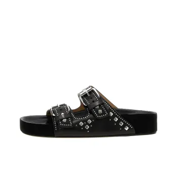 ISABEL MARANT Lennyo Slide Slippers Women's Black