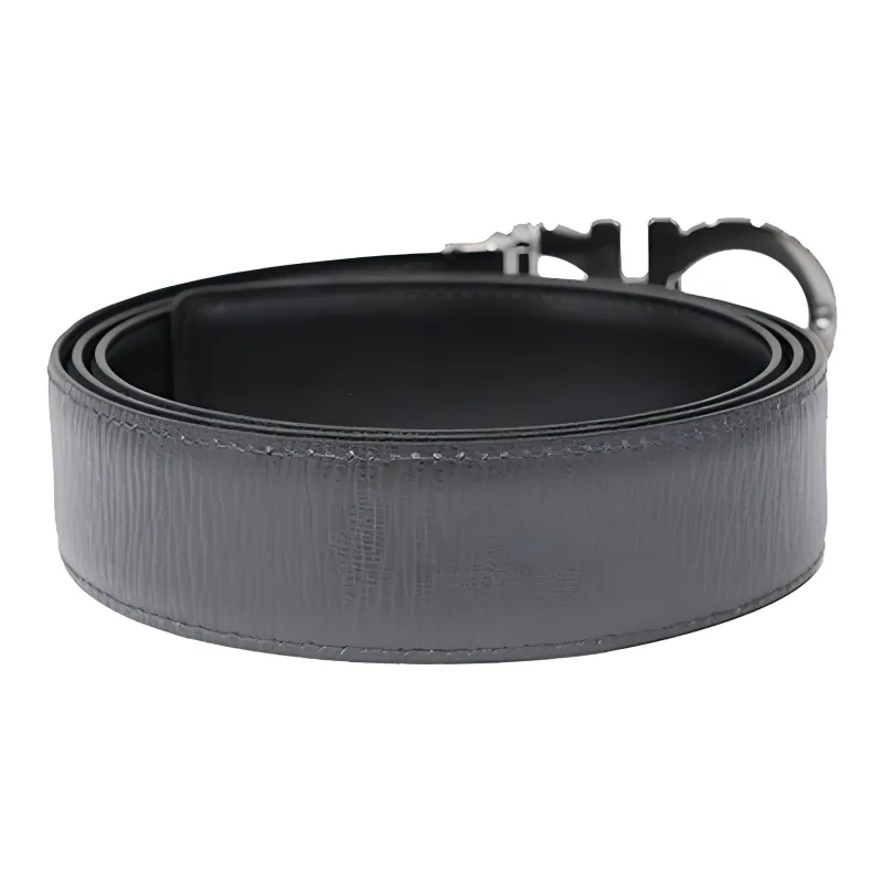 FERRAGAMO Cow Leather Belts Men's Width 3.5cm-3