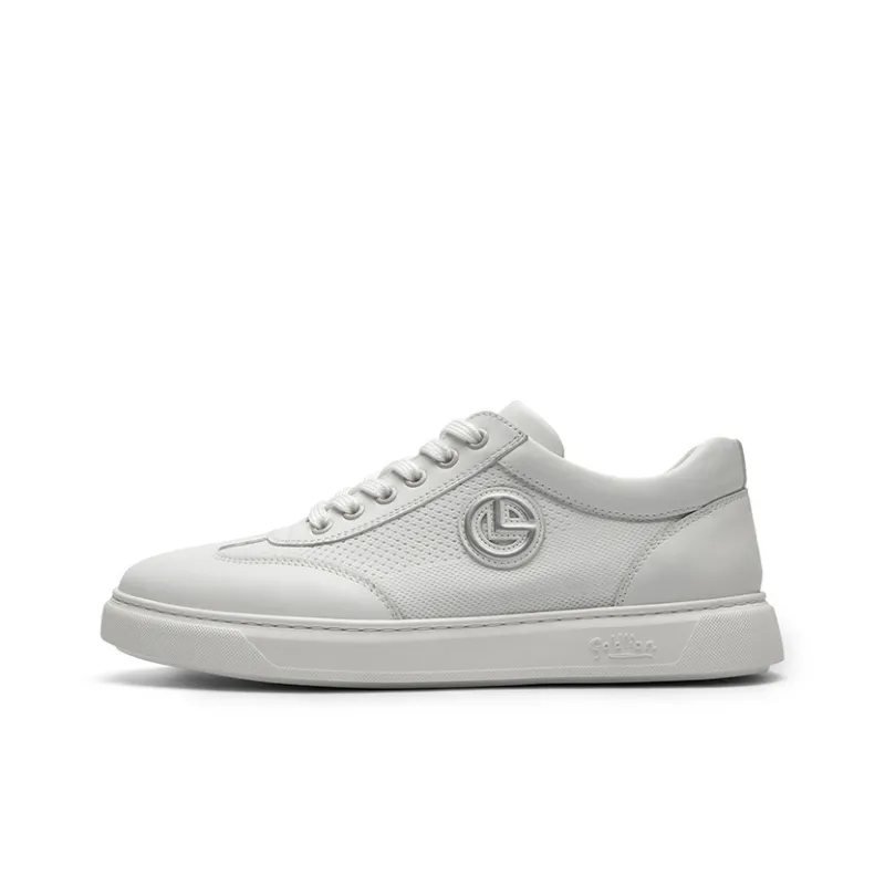 GOLDLION Skateboard Shoes Men's White-0