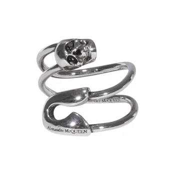 Alexander McQueen Safety Pin Ring