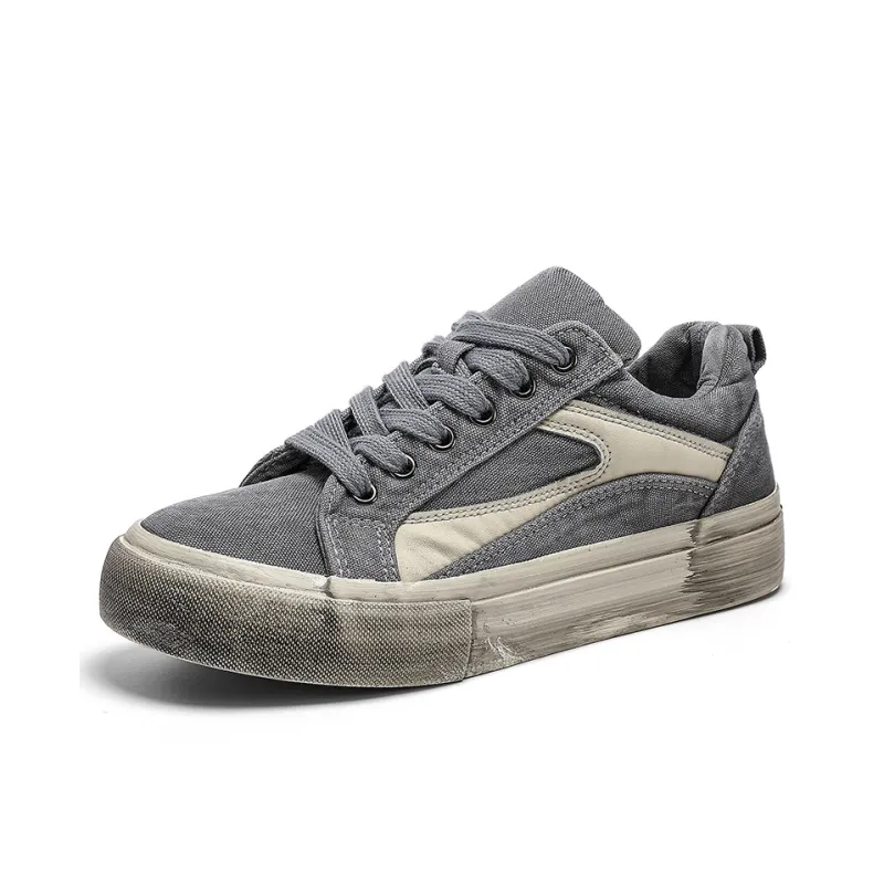 HACKBUTEER Low Top Canvas Shoes Men's-9