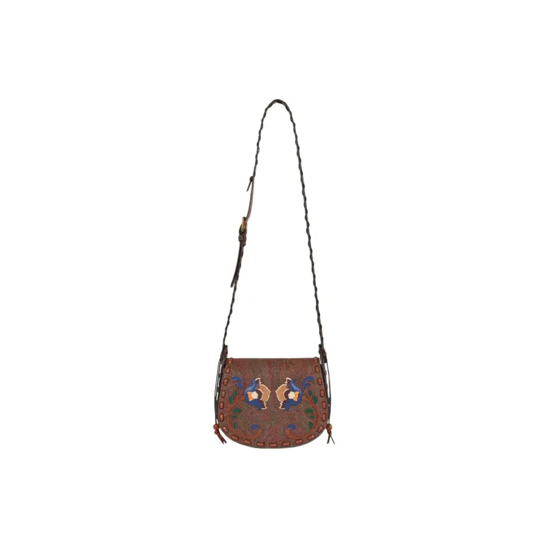 ETRO PVC Shoulder Bag, Crossbody Bag Women's Brandy Brown-5