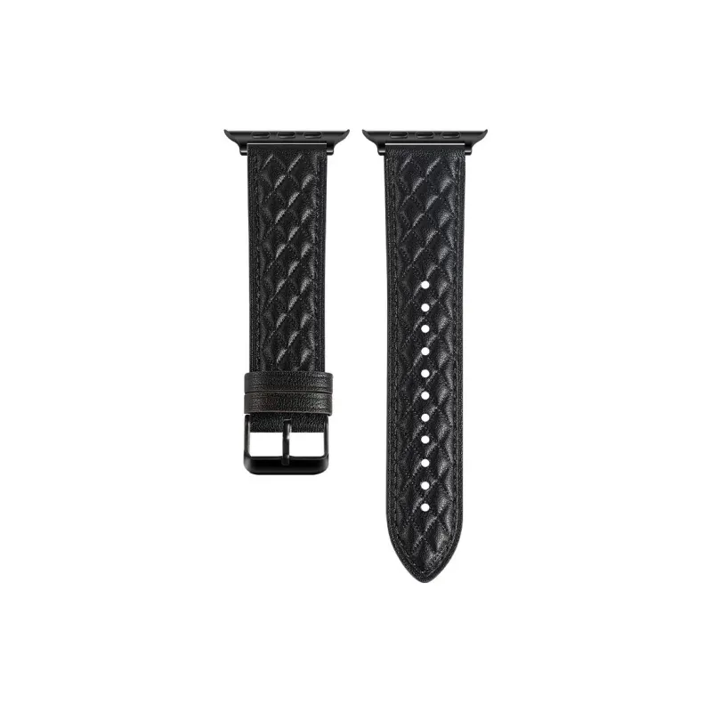 DUALMM Watch Band Apple Compatibility 38/40/41/42/44/45/49MM Artificial Leather Material-2