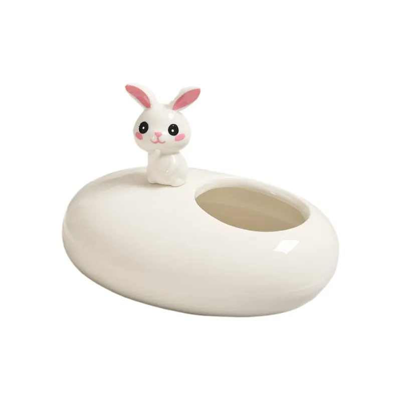 KERPA Nordic Style Cute Rabbit Ashtray, Home Living Room Tea Table Accessories, Small Storage Ornament, One Size-13
