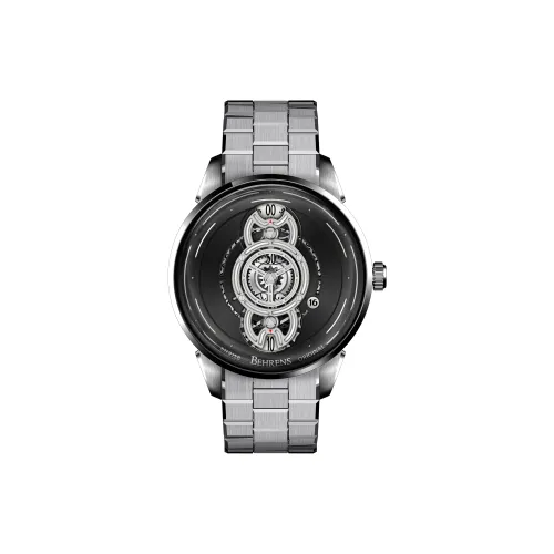 BEHRENS 오토매틱 메커니컬 무브먼트 남녀공용 중국 시계 42mm*12.5mm*22mm 블랙