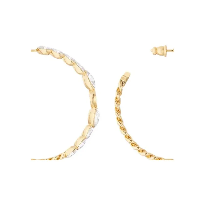 DIOR Metal Earrings Unisex Gold-1