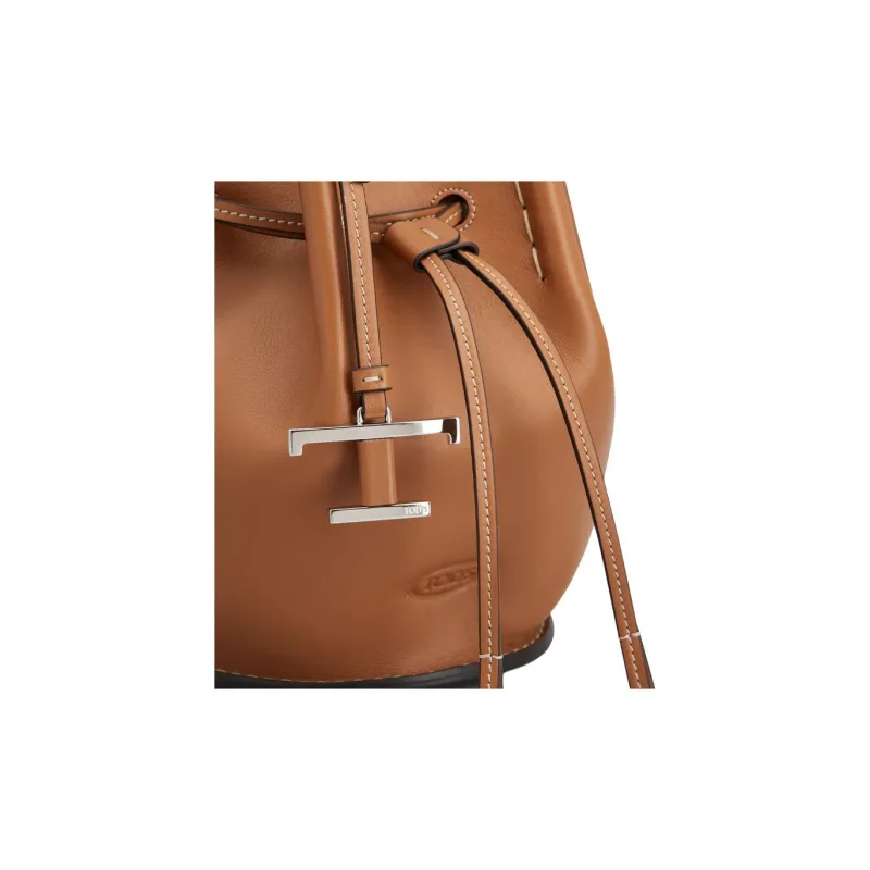 TOD'S Buz Drawstring Mini Bucket Bag-5