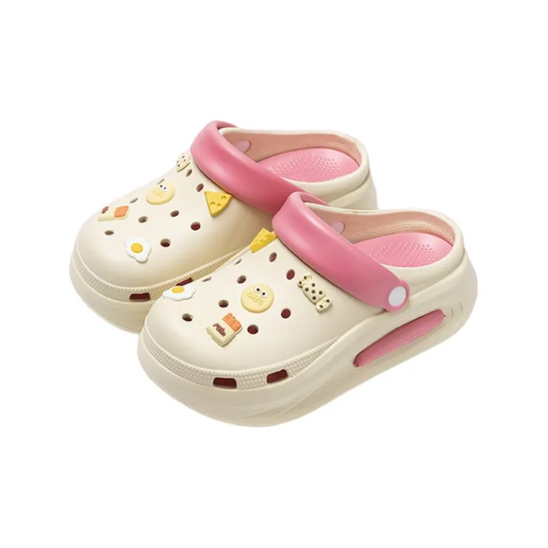 ECAC Squashy And Bouncy Feeling Clogs, Summer Height Increasing, Slip Resistant EVA Platform Slippers-12