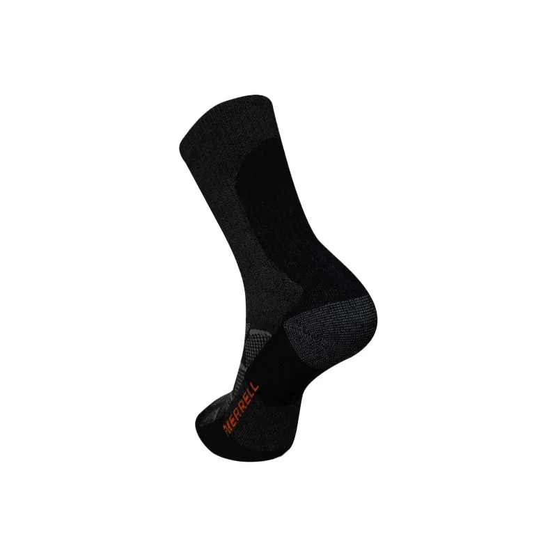 MERRELL Moab Hiker Mid Calf Socks Unisex 1 Pack Black-1
